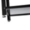 Flash Furniture Easton 3-Tier Wooden Entryway Bench, Mesh Shoe Storage Shelves, Weathered Wood, Black Metal Frame HGWA-BCH-MTL-3T-WEATH-GG - alternate 9